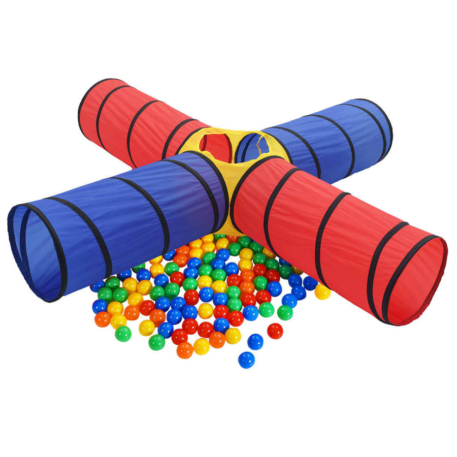 Kinderspeeltunnel Met 250 Ballen Meerkleurig Multikleur
