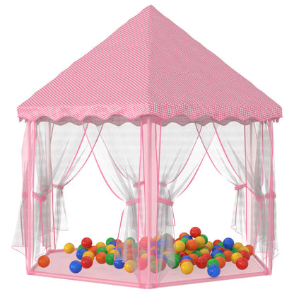 Prinsessenspeeltent Met 250 Ballen 33X40 Cm Roze Multikleur