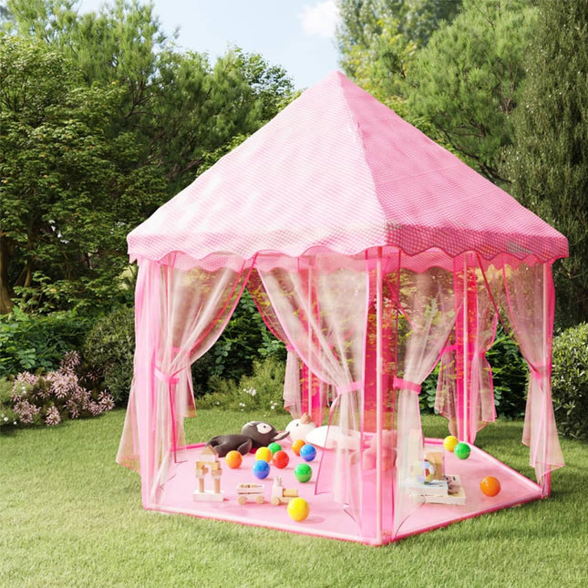 Prinsessenspeeltent Met 250 Ballen 33X40 Cm Roze Multikleur