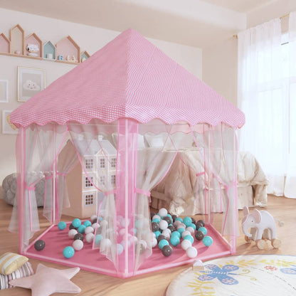 Prinsessenspeeltent Met 250 Ballen 33X40 Cm Roze Meerkleurig 1