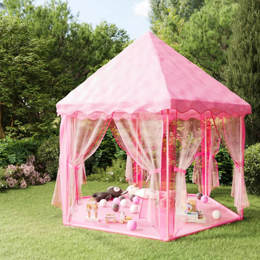 Prinsessenspeeltent Met 250 Ballen 33X40 Cm Roze Meerkleurig 2