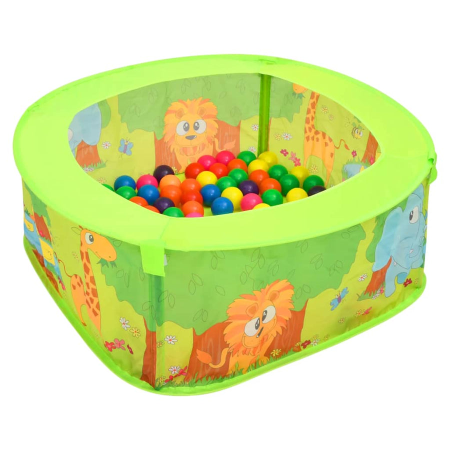 Ballenbak Voor Kinderen Met 300 Ballen 75X75X32 Cm Multikleur