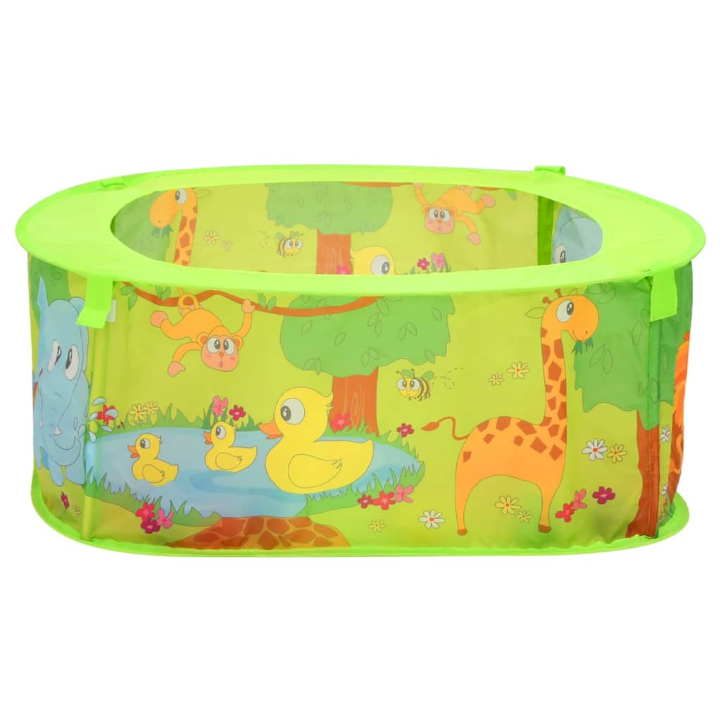 Ballenbak Voor Kinderen Met 300 Ballen 75X75X32 Cm Multikleur