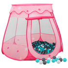 Kinderspeeltent Met 250 Ballen 02X02X82 Cm Roze Meerkleurig 1