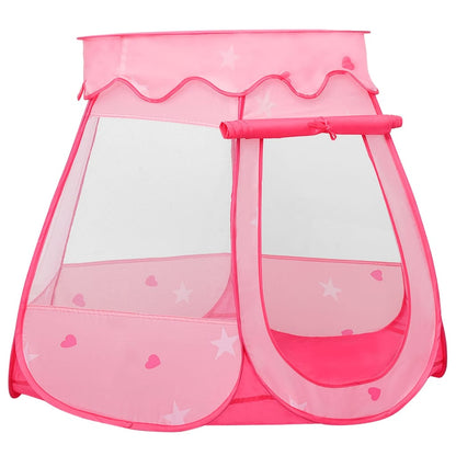 Kinderspeeltent Met 250 Ballen 02X02X82 Cm Roze Meerkleurig 1