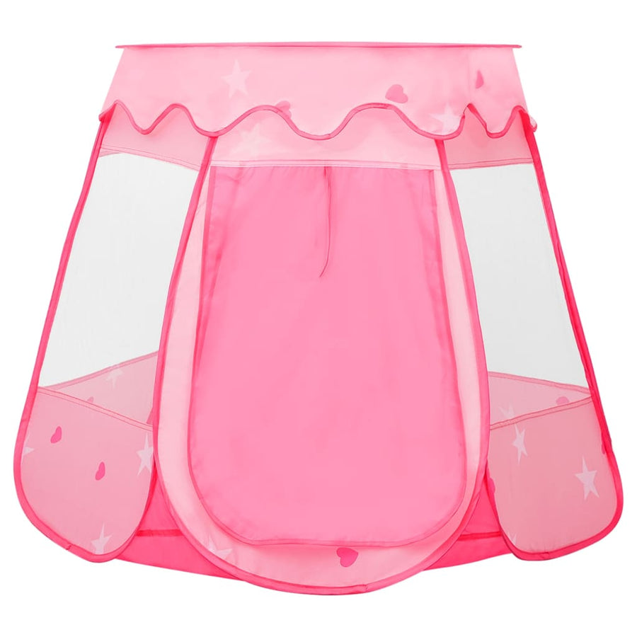 Kinderspeeltent Met 250 Ballen 02X02X82 Cm Roze Meerkleurig 2