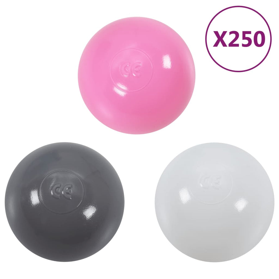 Kinderspeeltent Met 250 Ballen 02X02X82 Cm Roze Meerkleurig 2