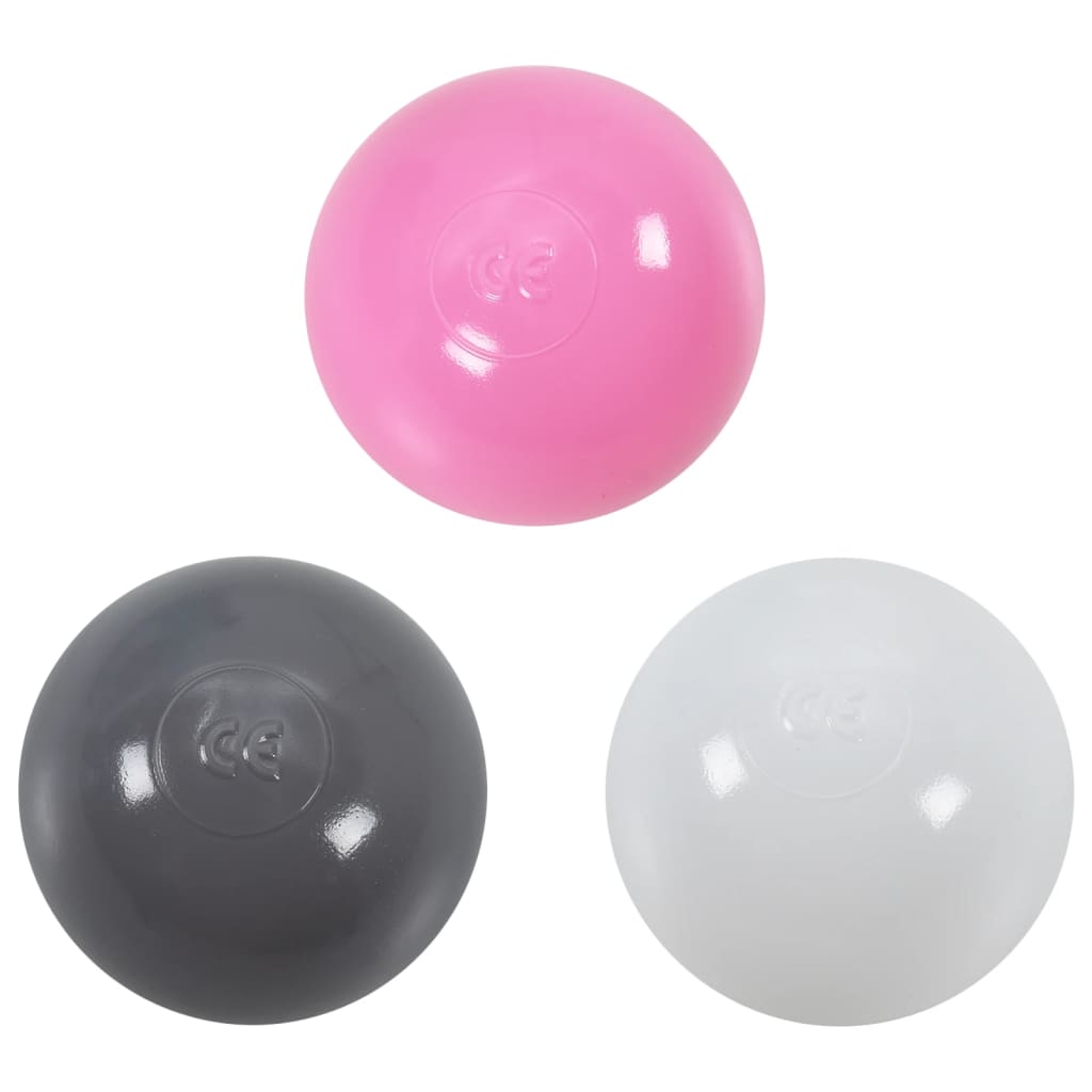 Kinderspeeltent Met 250 Ballen 02X02X82 Cm Roze Meerkleurig 2