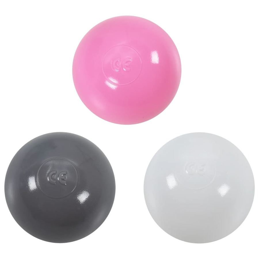 Kinderspeeltent Met 250 Ballen 02X02X82 Cm Roze Meerkleurig 2