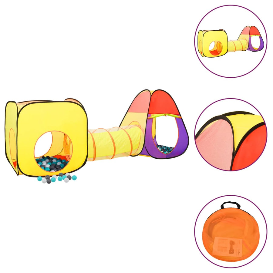 Kinderspeeltent Met 250 Ballen 255X80X00 Cm Meerkleurig Meerkleurig 1