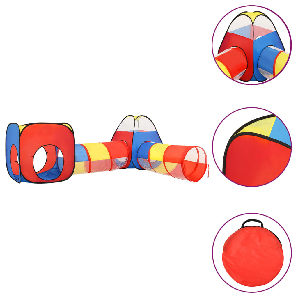 Kinderspeeltent Met 250 Ballen 90X264X90 Cm Meerkleurig Multikleur