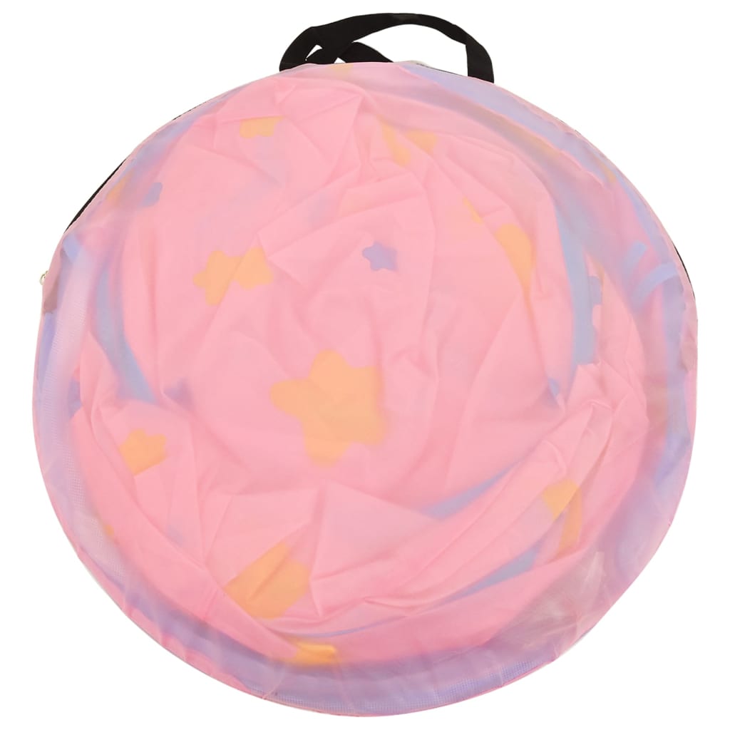 Kinderspeeltent Met 250 Ballen 30X20X28 Cm Roze Multikleur