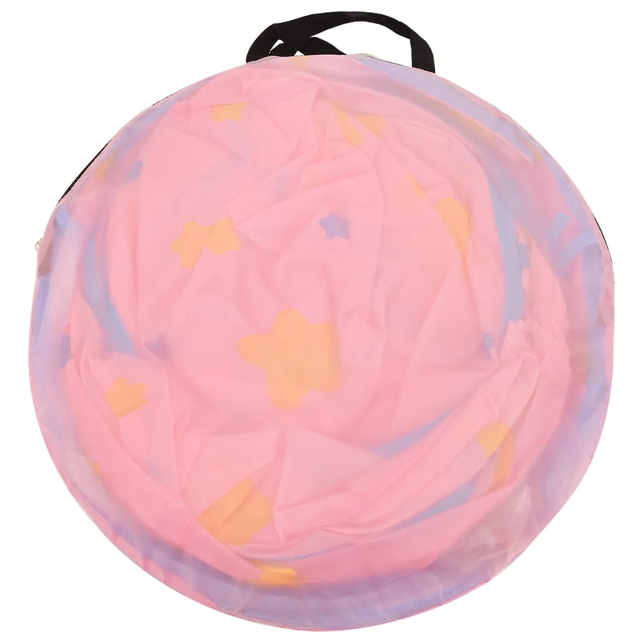 Kinderspeeltent Met 250 Ballen 30X20X28 Cm Roze Meerkleurig 1
