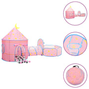 Kinderspeeltent 301x120x128 cm roze met 250 ballen