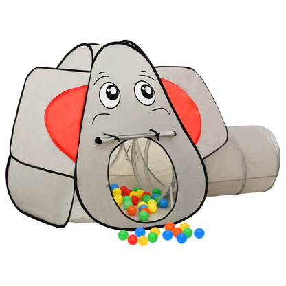 Kinderspeeltent Met 250 Ballen Olifant 74X86X0 Cm Grijs Multikleur