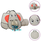 Kinderspeeltent olifant 174x86x101 cm grijs met 250 ballen
