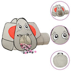 Kinderspeeltent olifant 174x86x101 cm grijs met 250 ballen