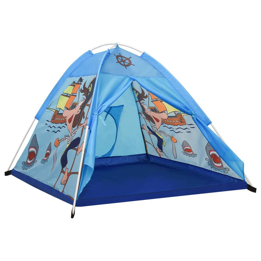 Kinderspeeltent Met 250 Ballen 20X20X90 Cm Blauw Multikleur