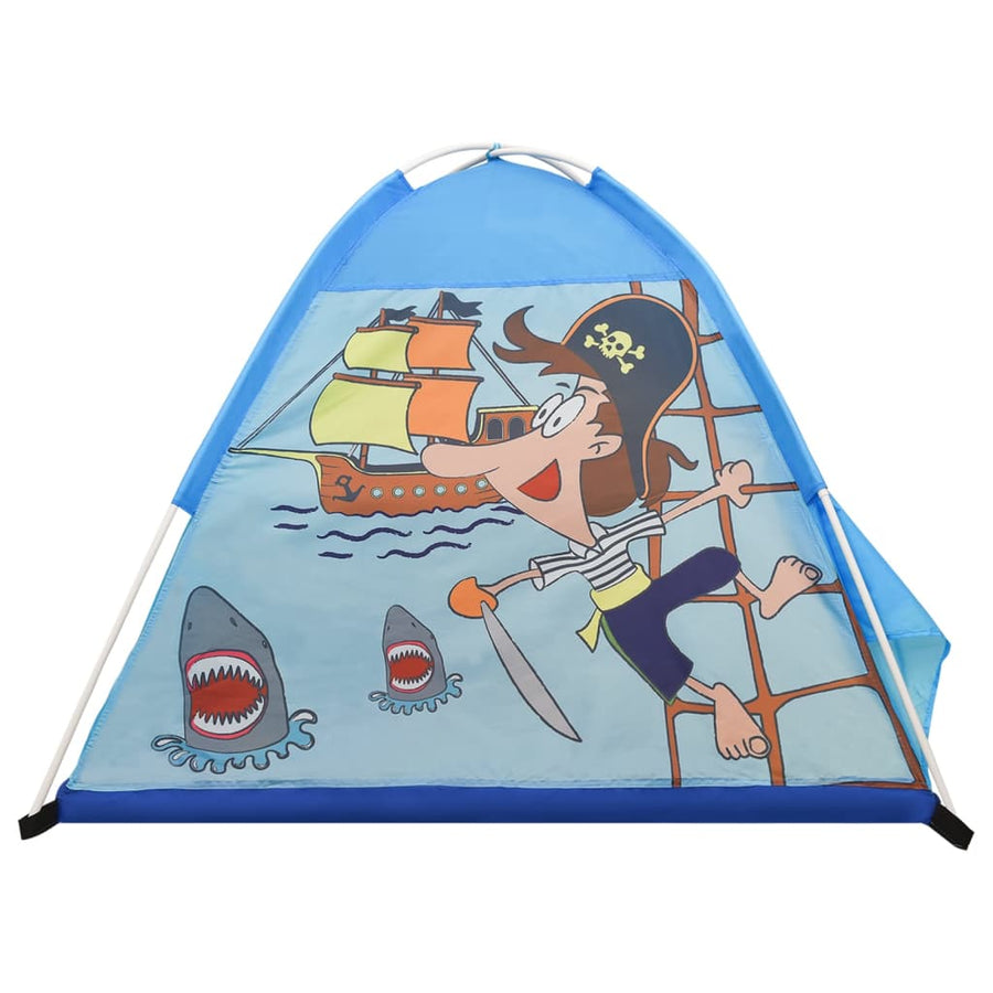 Kinderspeeltent Met 250 Ballen 20X20X90 Cm Blauw Multikleur