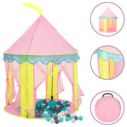 Kinderspeeltent 100x100x127 cm roze met 250 ballen
