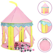 Kinderspeeltent 100x100x127 cm roze met 250 ballen