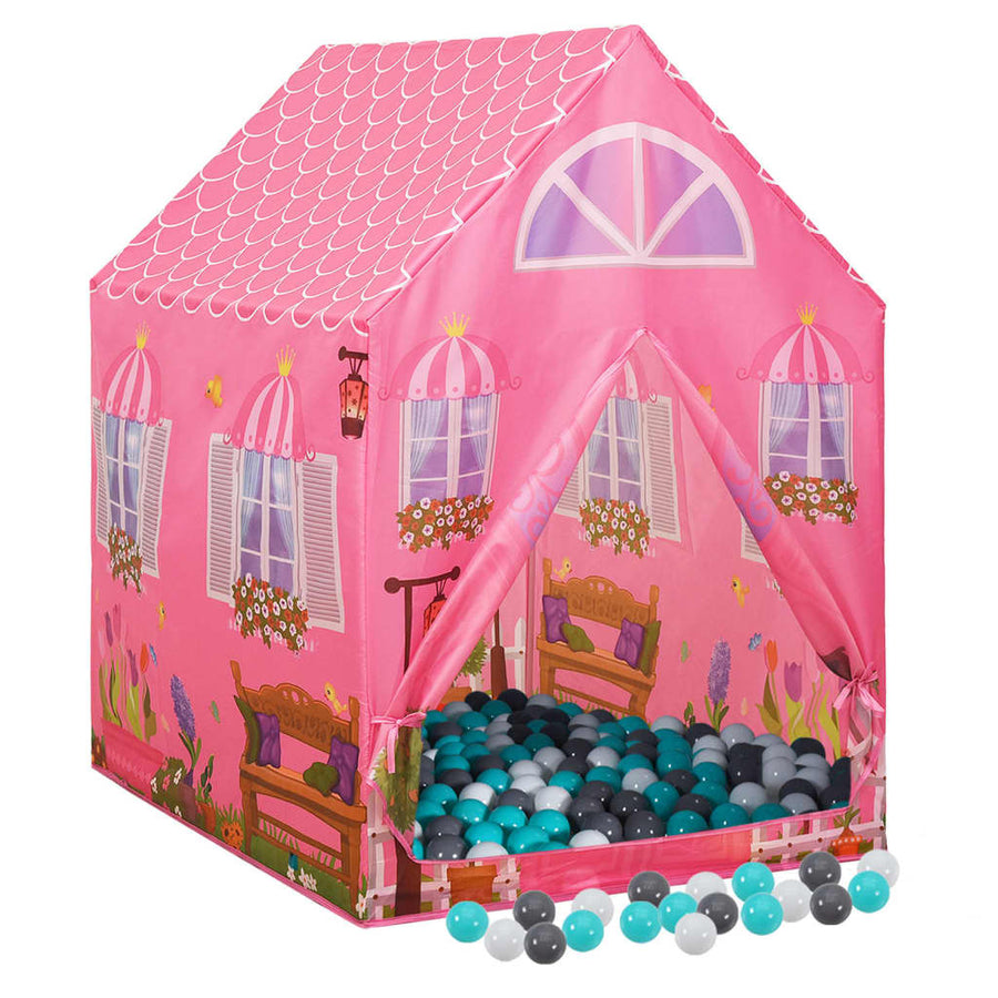 Kinderspeeltent Met 250 Ballen 69X94X04 Cm Roze Meerkleurig 1