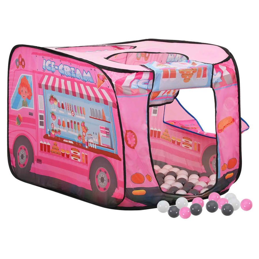 Kinderspeeltent Met 250 Ballen 70X2X70 Cm Roze Meerkleurig 2