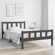 Bedframe Massief Hout 100 x 200 cm Grijs