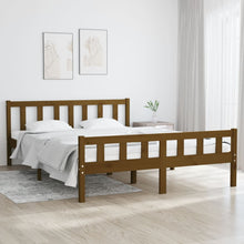 Bedframe Massief Hout 120 x 200 cm Honingbruin