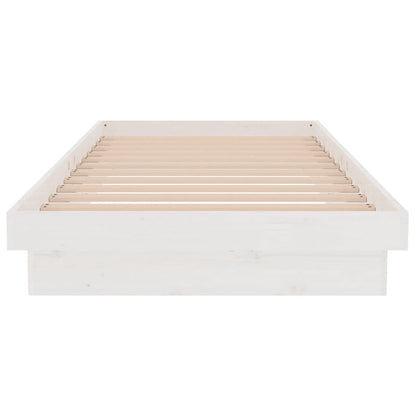 Bedframe Massief Hout 90 x 200 cm Wit