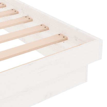 Bedframe Massief Hout 90 x 200 cm Wit