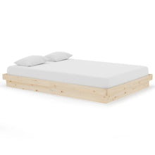 Bedframe Massief Hout 140X200 Cm 140 x 200 cm Naturel
