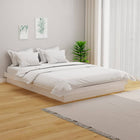 Bedframe massief grenenhout wit 140x200 cm