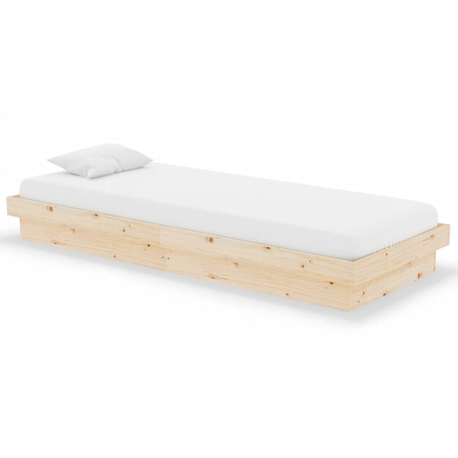 Bedframe Massief Hout 75X190 Cm Small Single
