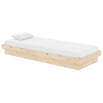 Bedframe Massief Hout 75X190 Cm Small Single
