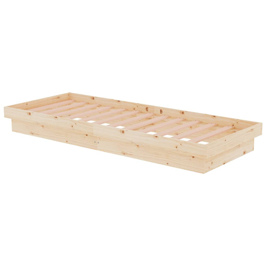 Bedframe Massief Hout 75X190 Cm Small Single