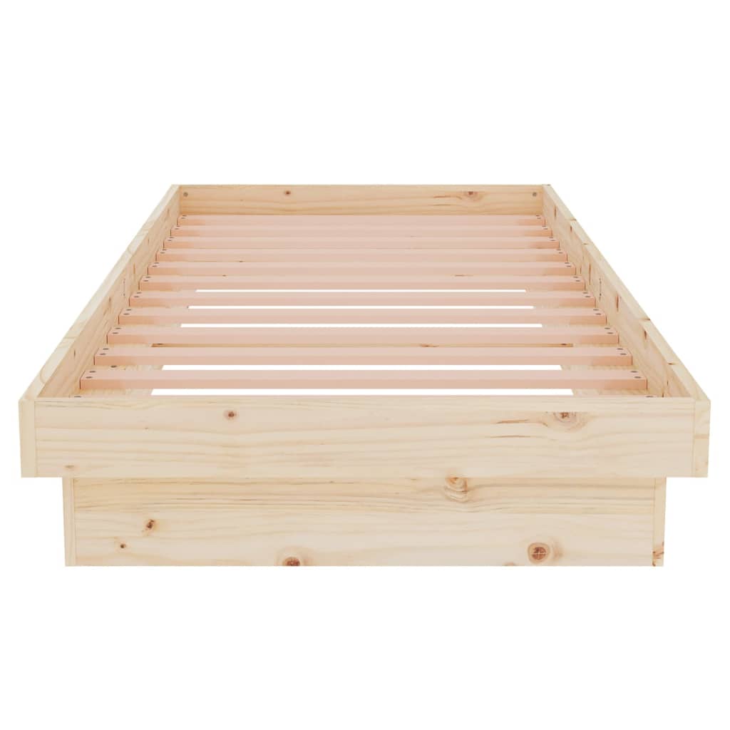 Bedframe Massief Hout 75X190 Cm Small Single