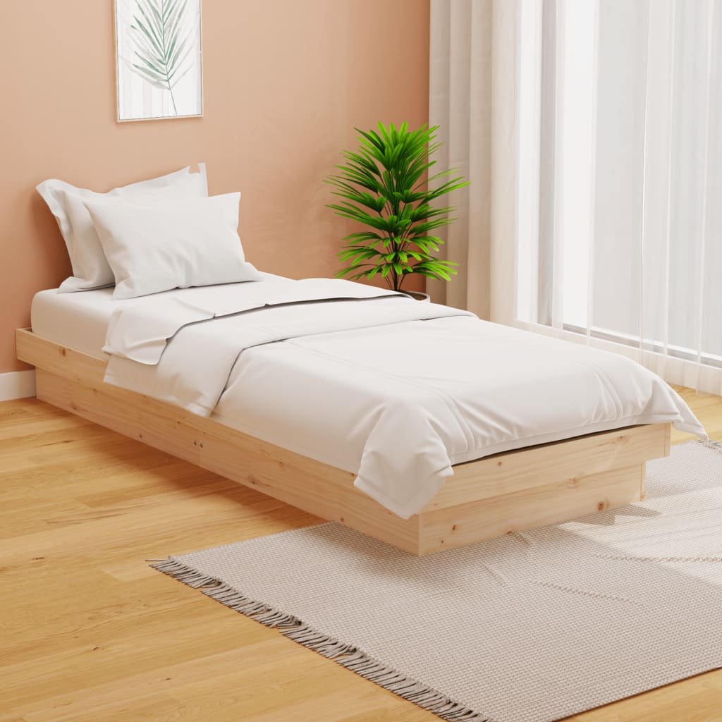 Bedframe Massief Hout 75X190 Cm Small Single