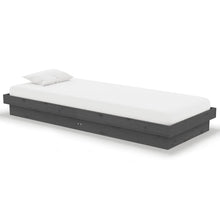 Bedframe Massief Hout Grijs 75X190 Cm 2Ft6 Small Single