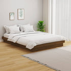 Solid wood bed frame honey brown 120x190 cm