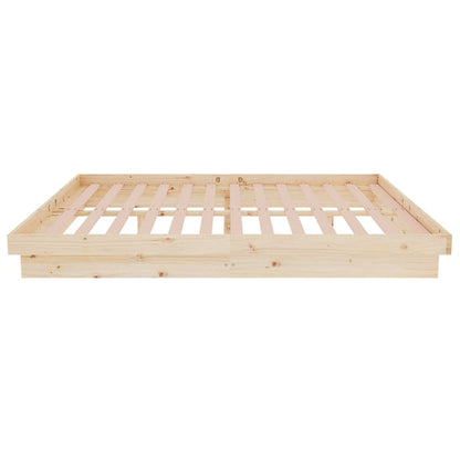 Bedframe Massief Hout 135X190 Cm Double