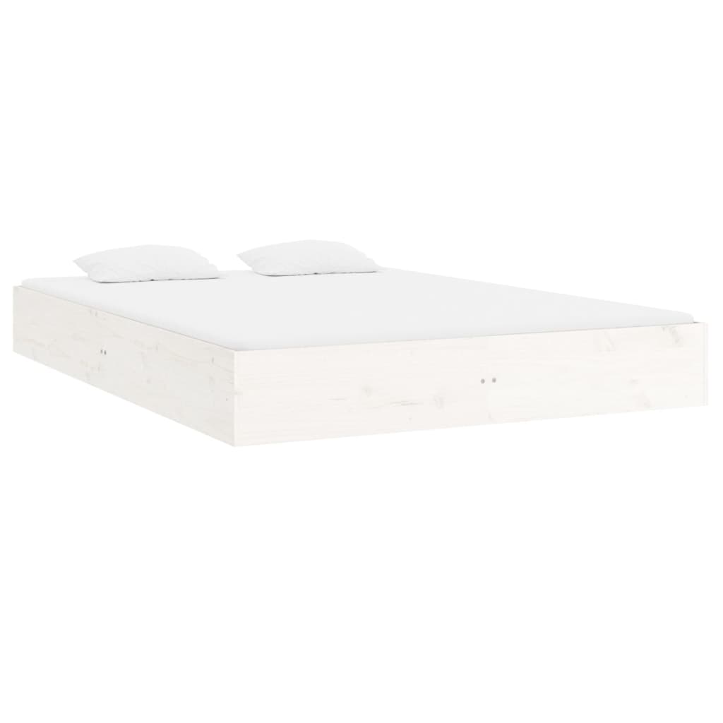 Bedframe Massief Hout Wit 180X200 Cm 6Ft Super King