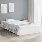 Bedframe massief grenenhout wit 90x200 cm
