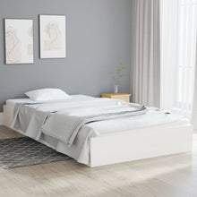 Bedframe Massief Hout Wit 90X200 Cm
