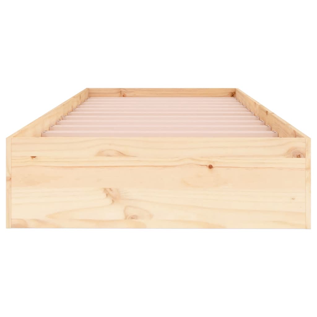 Bedframe Massief Hout 75X190 Cm Small Single