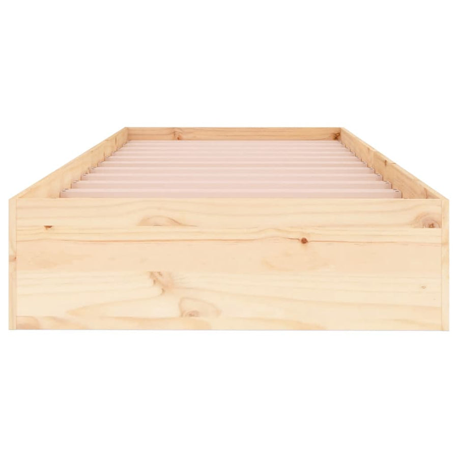 Bedframe Massief Hout 75X190 Cm Small Single