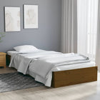 Bedframe massief hout honingbruin 75x190 cm