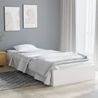 Bedframe massief grenenhout wit 90x190 cm