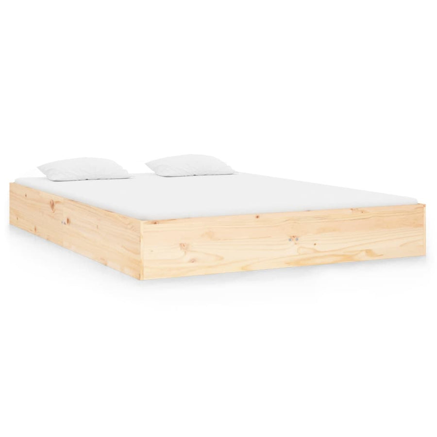 Bedframe Massief Hout 120X190 Cm Small Double