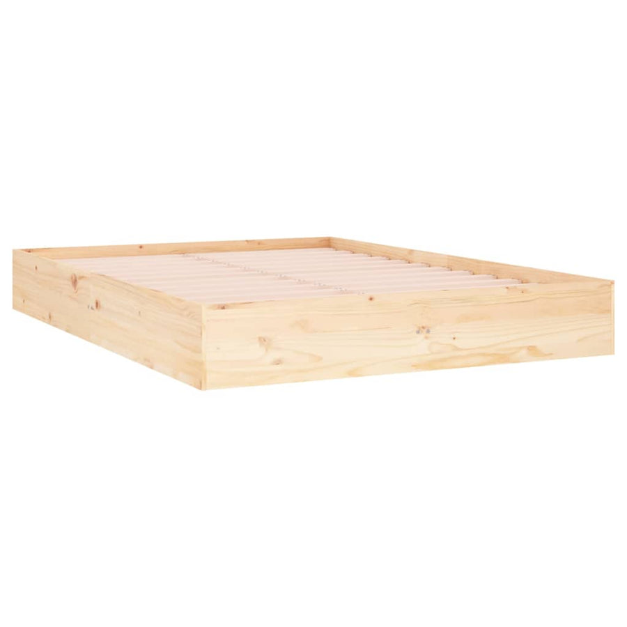 Bedframe Massief Hout 120X190 Cm Small Double